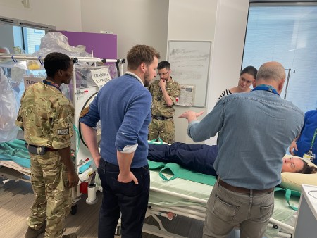 RAF work with our HCID team during a simulation exercise